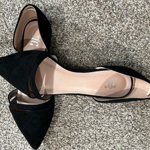 Women’s suede black flats
